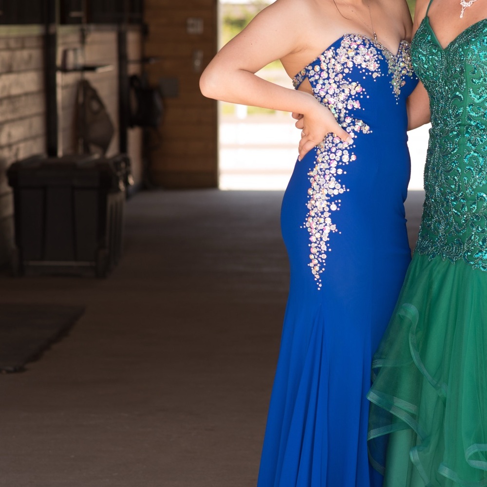 Royal Blue Prom Dress - Picture 2 of 2